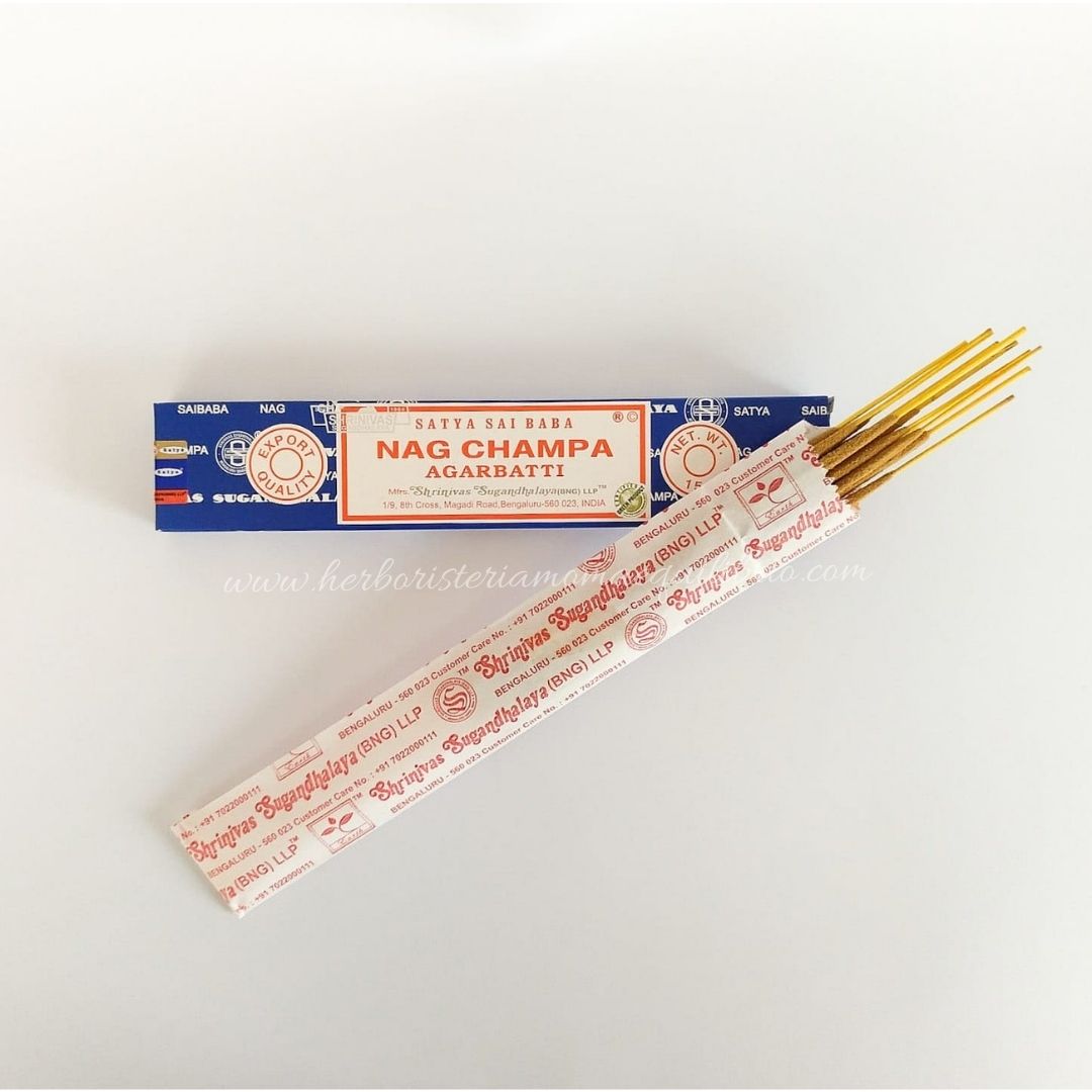 Varillas de incienso Nag Champa para yoga, meditación, reiki y otras terapias naturales para conseguir relajación y calma